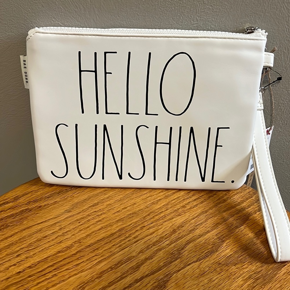 NWT Rae Dunn Wristlet HELLO SUNSHINE
